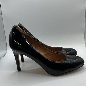 Corso Como Heels Pumps Black Leather Womens Size 8.5 M